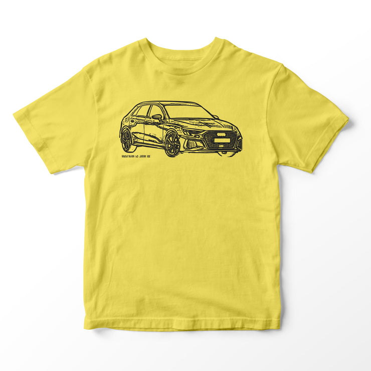 JL Illustration For A Audi A3 Motorcar Fan T-shirt