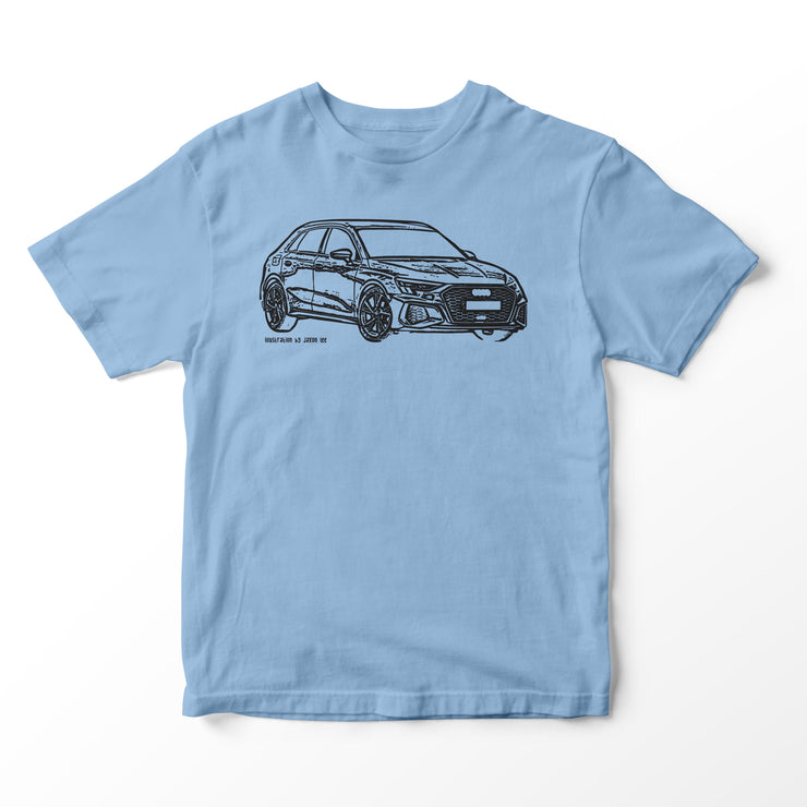 JL Illustration For A Audi A3 Motorcar Fan T-shirt
