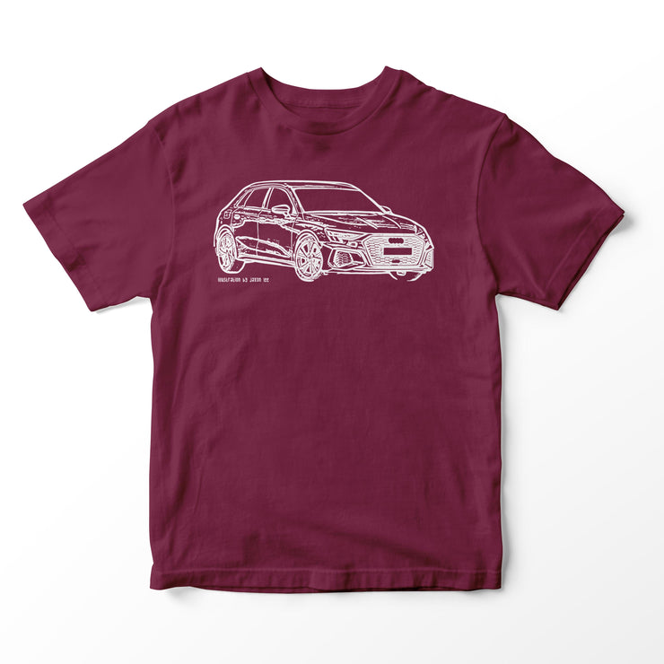 JL Illustration For A Audi A3 Motorcar Fan T-shirt