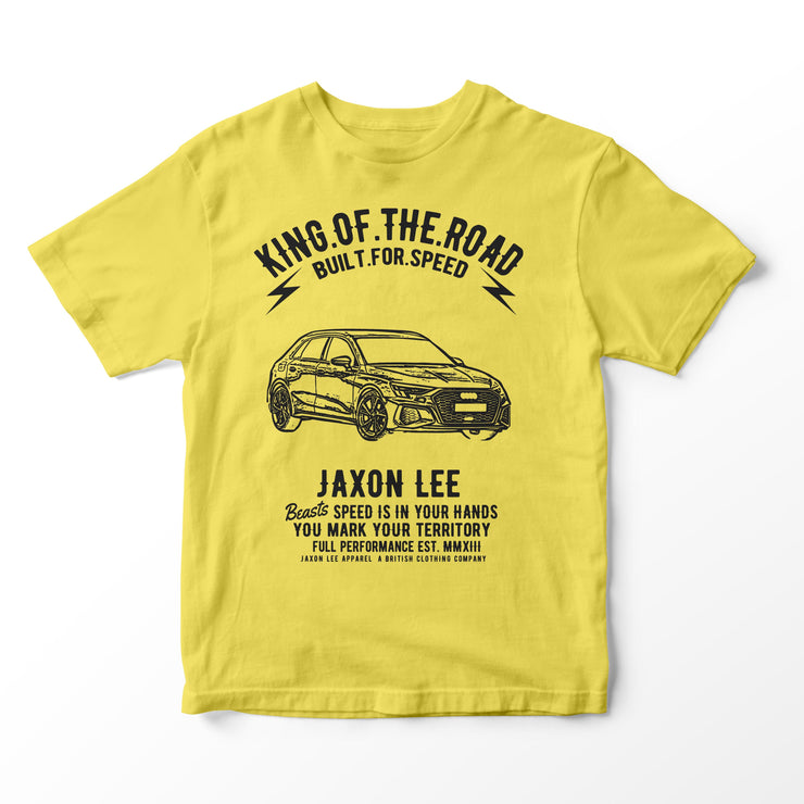 JL King Illustration for a Audi A3 Motorcar fan T-shirt