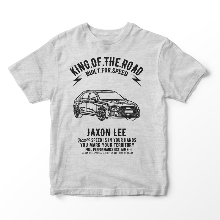 JL King Illustration for a Audi A3 Motorcar fan T-shirt