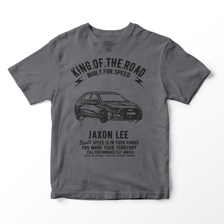JL King Illustration for a Audi A3 Motorcar fan T-shirt