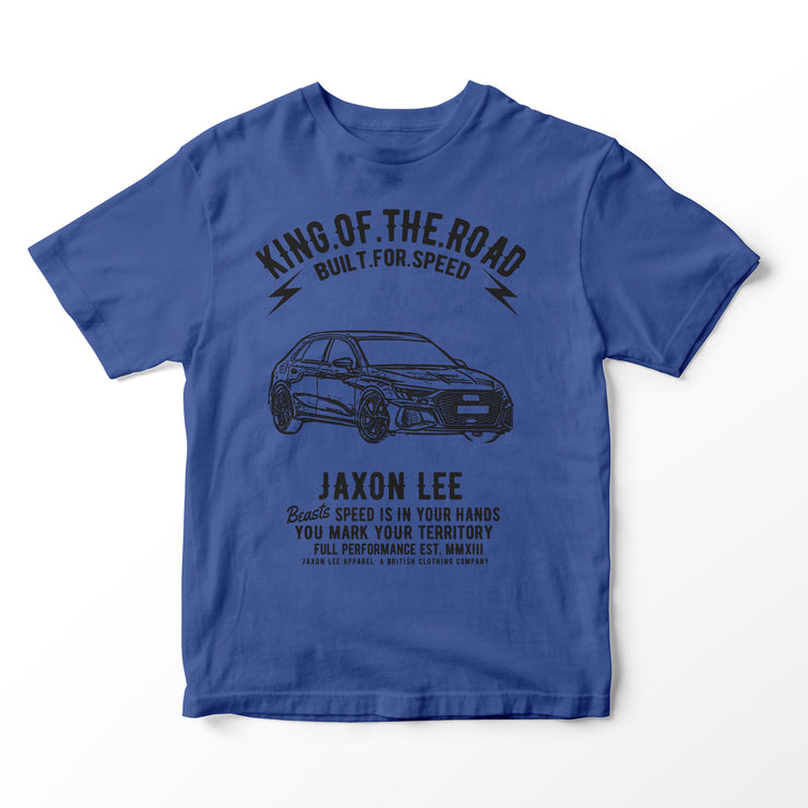 JL King Illustration for a Audi A3 Motorcar fan T-shirt