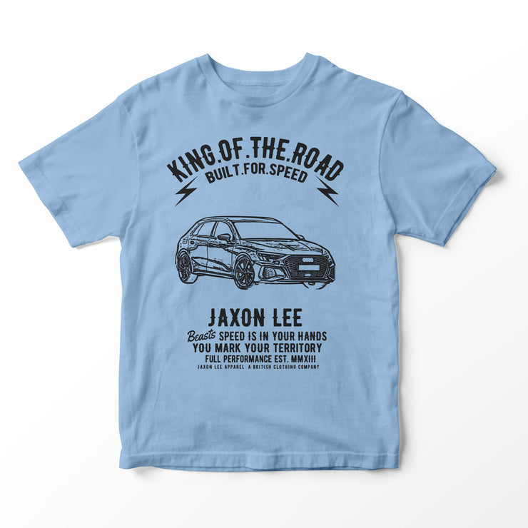 JL King Illustration for a Audi A3 Motorcar fan T-shirt