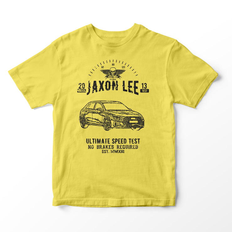 JL Speed Illustration for a Audi A3 Motorcar fan T-shirt