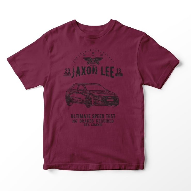 JL Speed Illustration for a Audi A3 Motorcar fan T-shirt