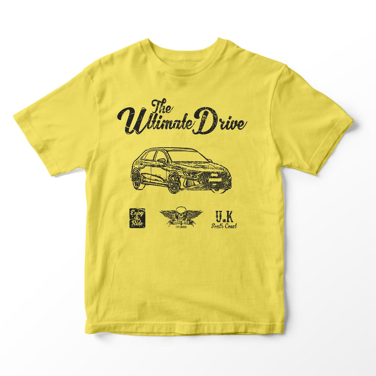 JL Ultimate Illustration for a Audi A3 Motorcar fan T-shirt