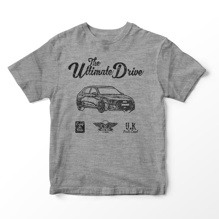 JL Ultimate Illustration for a Audi A3 Motorcar fan T-shirt