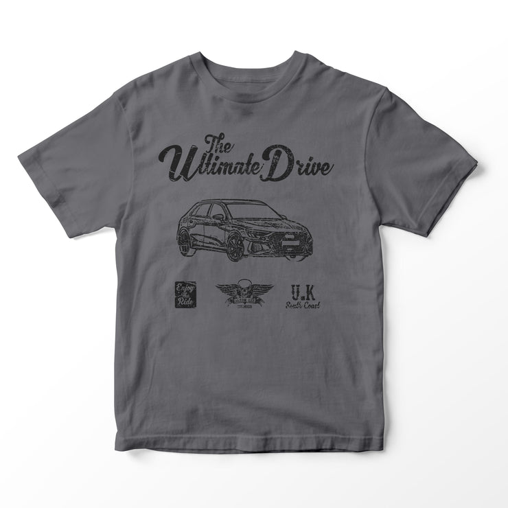 JL Ultimate Illustration for a Audi A3 Motorcar fan T-shirt