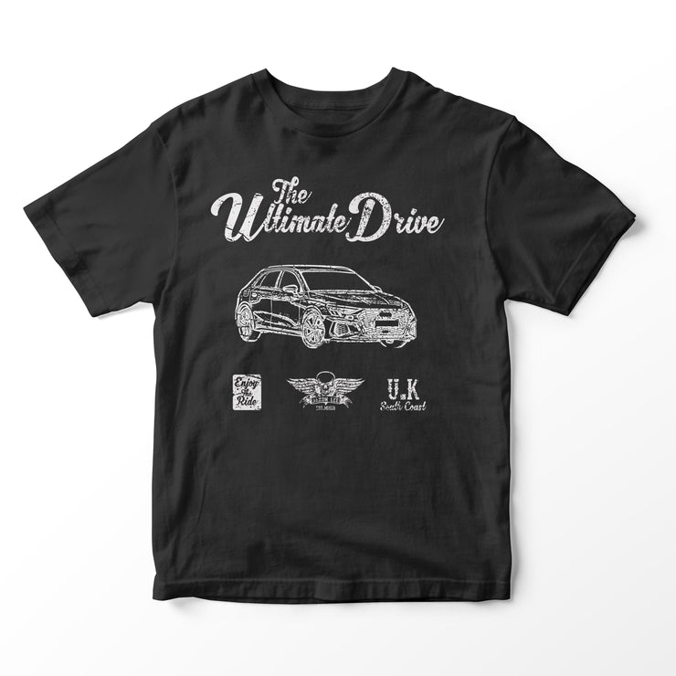 JL Ultimate Illustration for a Audi A3 Motorcar fan T-shirt