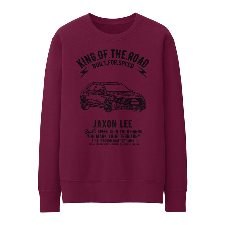 JL King Illustration for a Audi A3 Motorcar fan Jumper