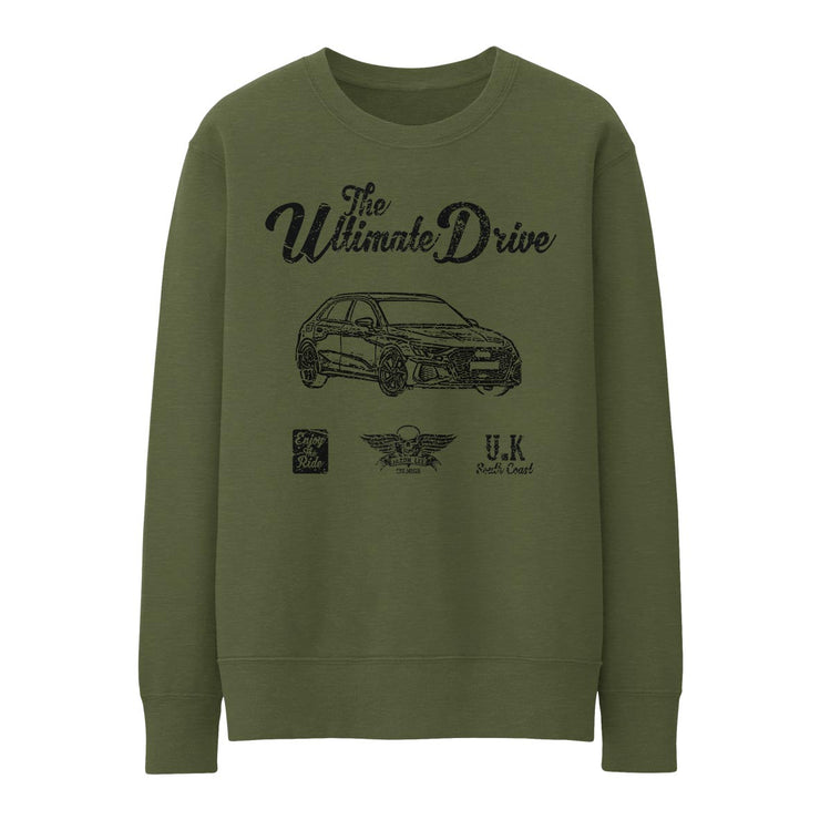 JL Ultimate Illustration for a Audi A3 Motorcar fan Jumper