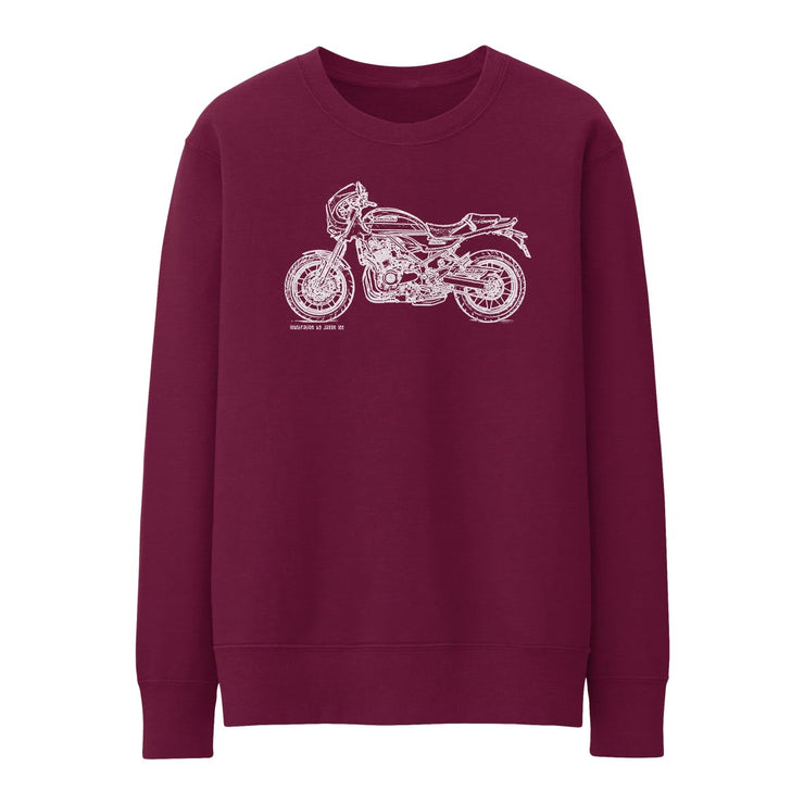 JL Illustration For A Kawasaki Z900 RS CAFE Motorbike Fan Jumper