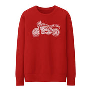 JL Illustration For A Kawasaki Z900 RS CAFE Motorbike Fan Jumper