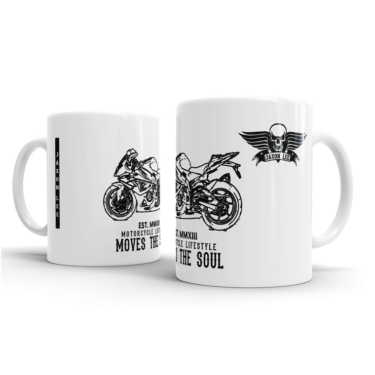 JL Illustration For A BMW HP4 Motorbike Fan – Gift Mug