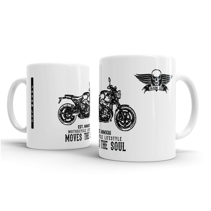 JL Illustration For A BMW RnineT Pure 2017 Motorbike Fan – Gift Mug