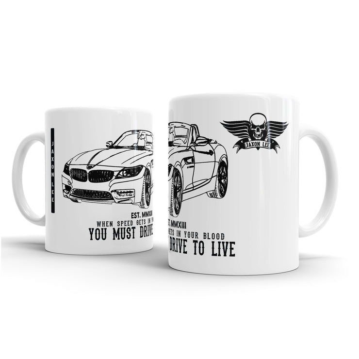 JL Illustration For A BMW Z4 Convertible Motorcar Fan – Gift Mug