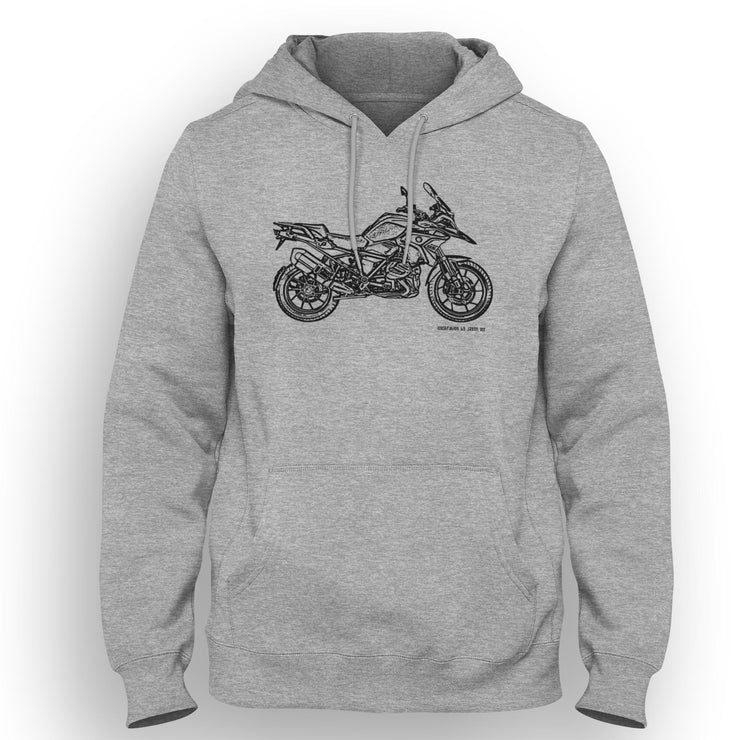 JL Illustration For A BMW 1250 GS 2019 Motorbike Fan Hoodie