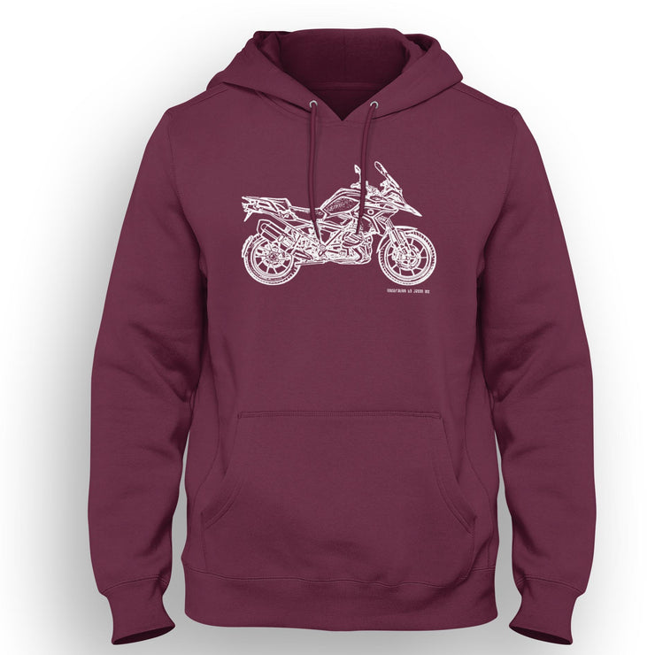 JL Illustration For A BMW 1250 GS 2019 Motorbike Fan Hoodie