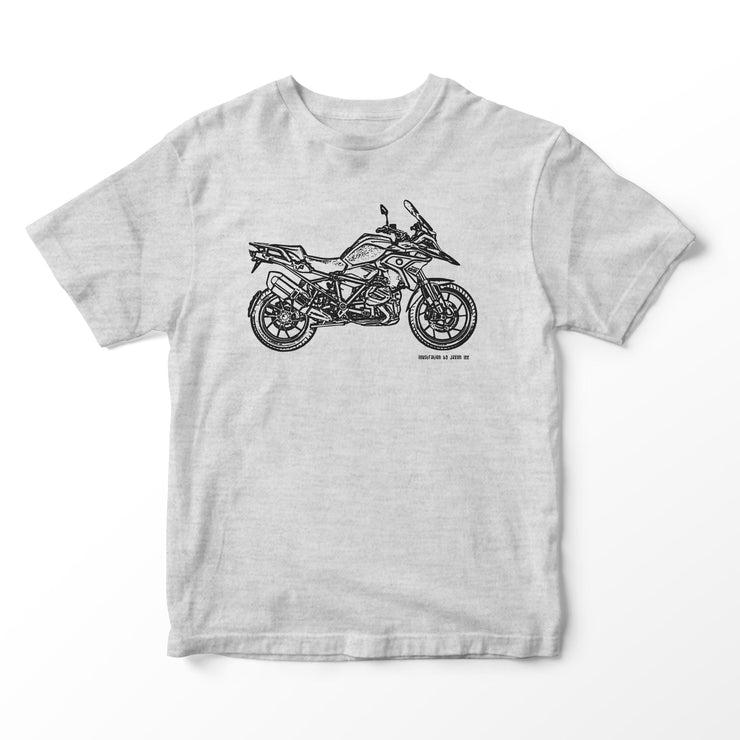 JL Illustration For A BMW 1250 GS 2019 Motorbike Fan T-shirt