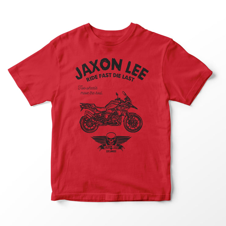 JL Ride Illustration for a BMW 1250 GS 2019 Motorbike fan T-shirt