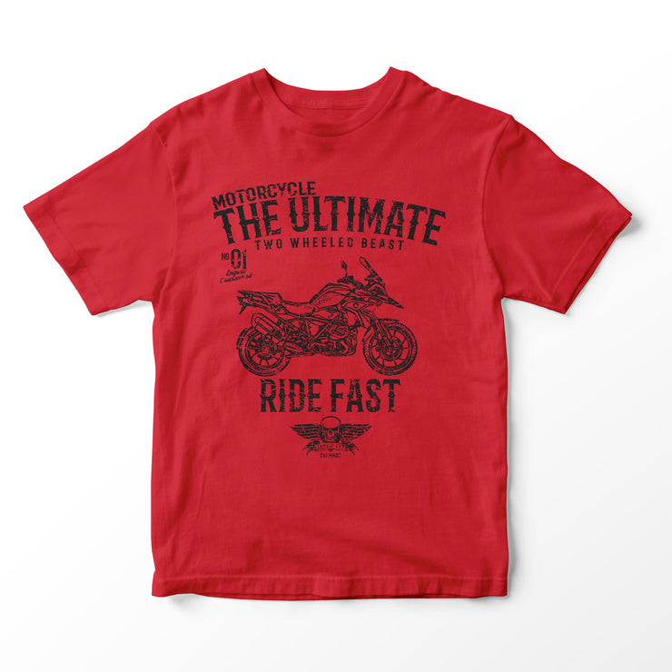 JL Ultimate Illustration for a BMW 1250 GS 2019 Motorbike fan T-shirt