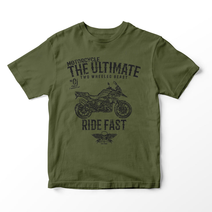 JL Ultimate Illustration for a BMW 1250 GS 2019 Motorbike fan T-shirt