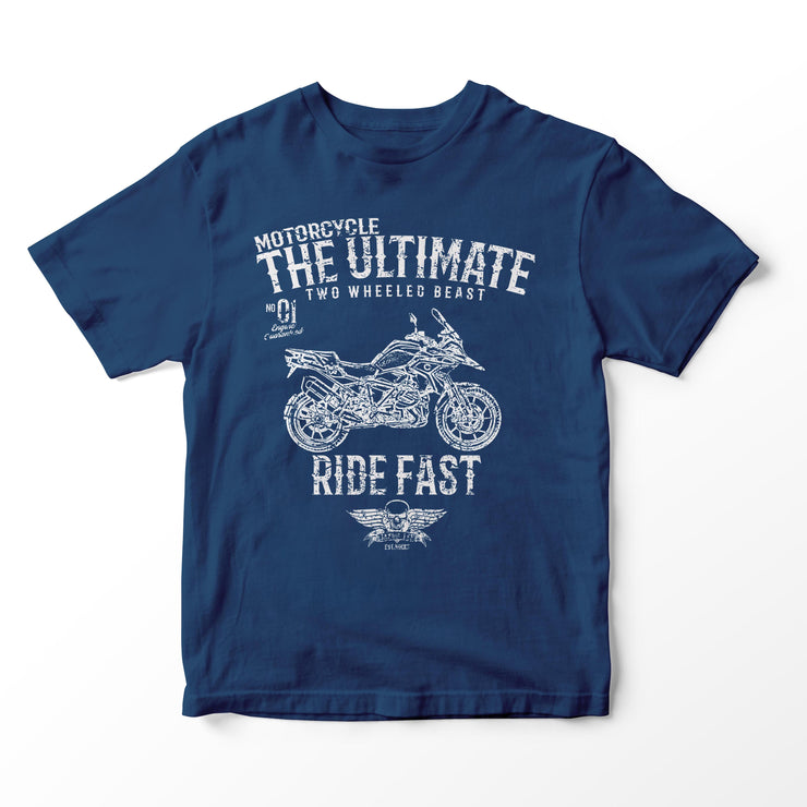 JL Ultimate Illustration for a BMW 1250 GS 2019 Motorbike fan T-shirt