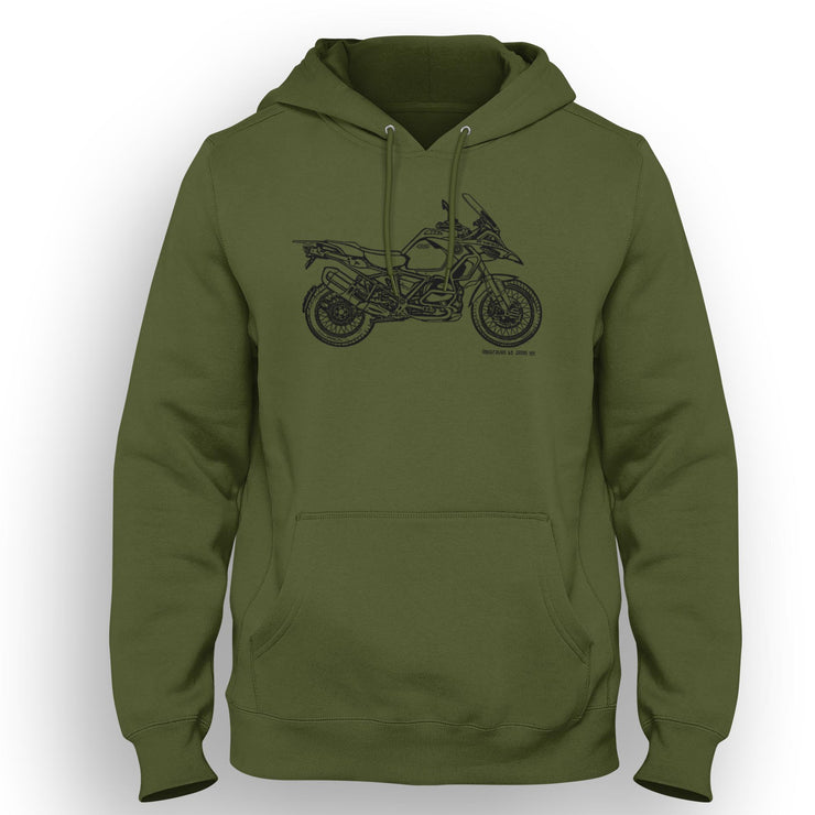 JL Illustration For A BMW 1250 GS Adventure 2020 Motorbike Fan Hoodie