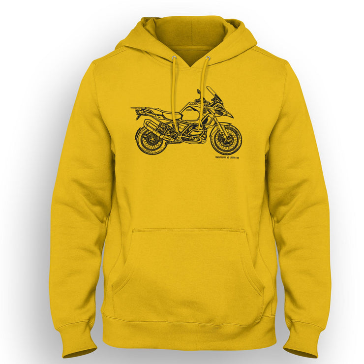 JL Illustration For A BMW 1250 GS Adventure 2020 Motorbike Fan Hoodie