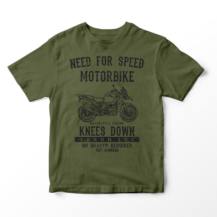 JL Speed Illustration for a BMW 1250 GS Adventure 2020 Motorbike fan T-shirt