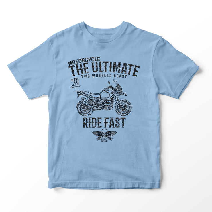 JL Ultimate Illustration for a BMW 1250 GS Adventure 2020 Motorbike fan T-shirt