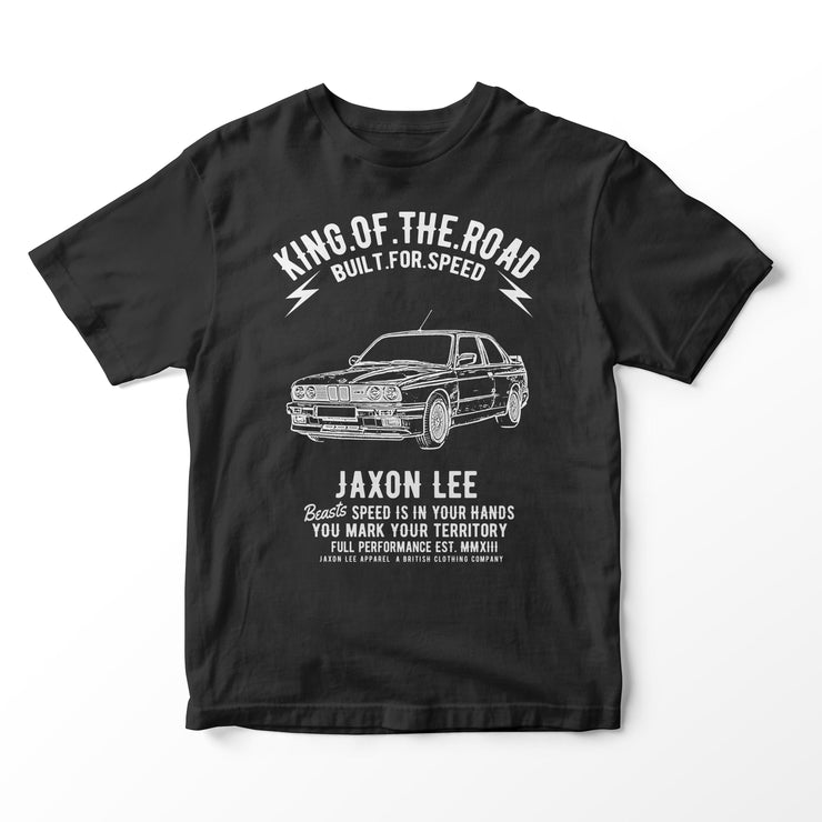 JL King Illustration for a BMW 325i Motorcar fan T-shirt