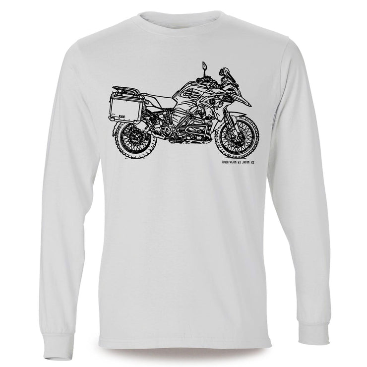 JL Illustration For A BMW R1200GS 2017 Motorbike Fan LS-Tshirt