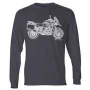 JL Illustration For A BMW R1200GS 2017 Motorbike Fan LS-Tshirt