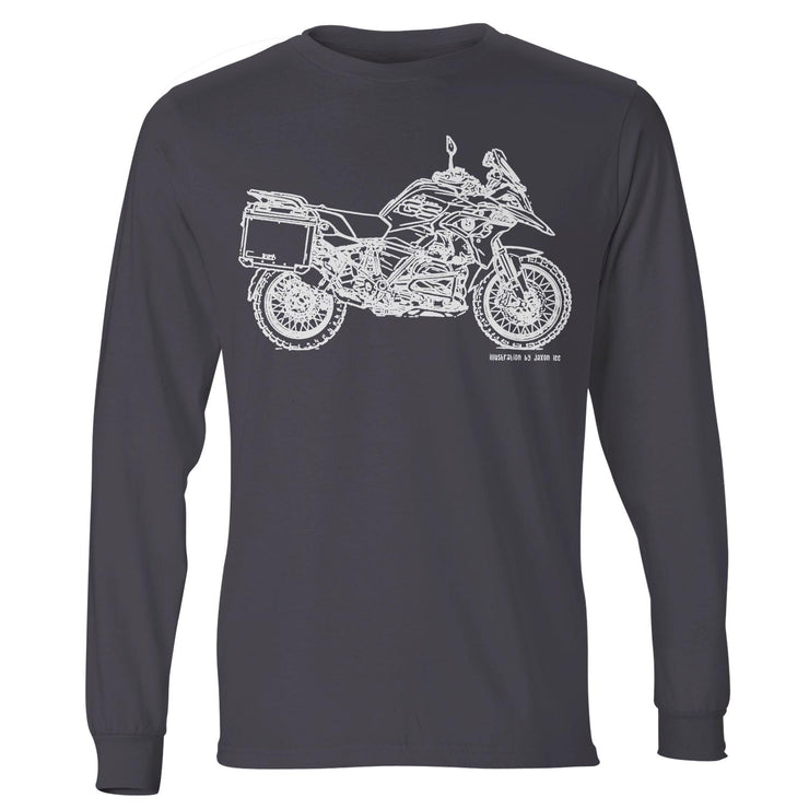 JL Illustration For A BMW R1200GS 2017 Motorbike Fan LS-Tshirt