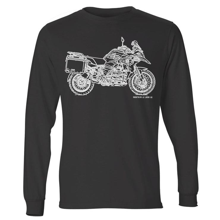 JL Illustration For A BMW R1200GS 2017 Motorbike Fan LS-Tshirt