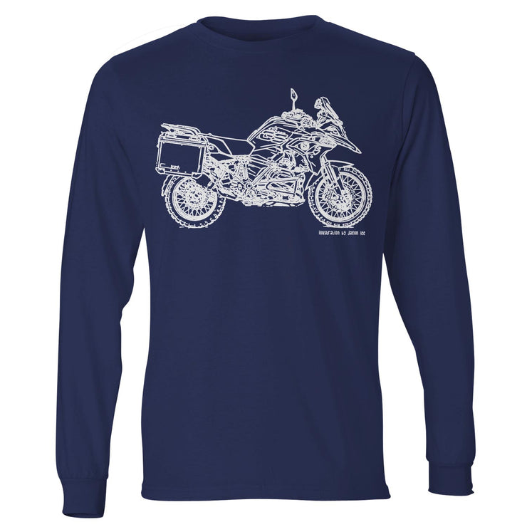 JL Illustration For A BMW R1200GS 2017 Motorbike Fan LS-Tshirt