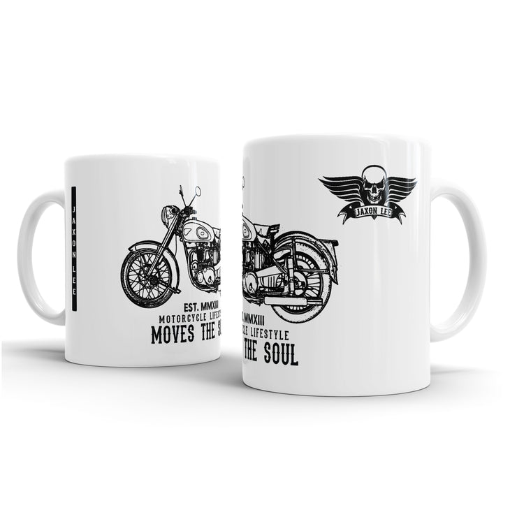 JL Illustration For A BSA Golden Flash Motorbike Fan – Gift Mug