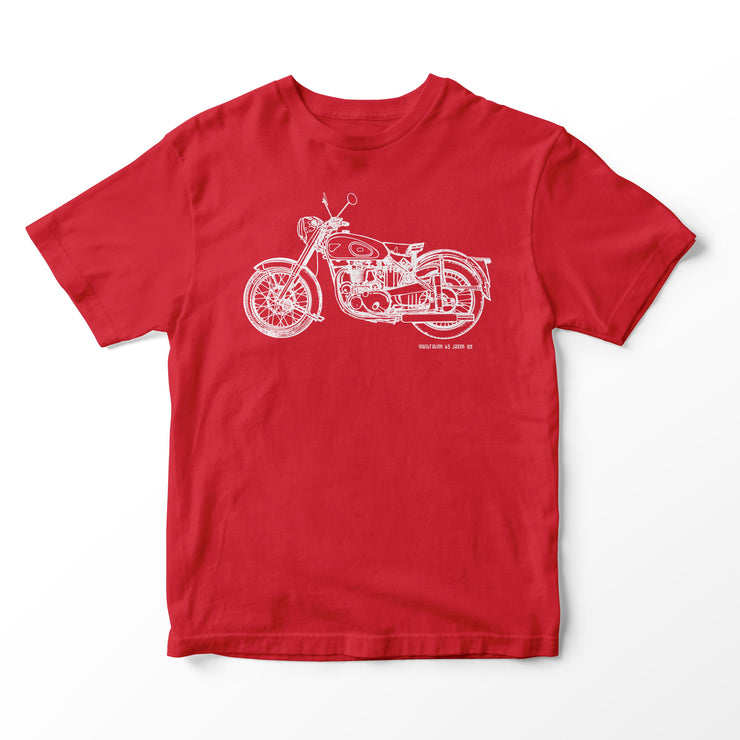 JL Illustration For A BSA Golden Flash Motorbike Fan T-shirt