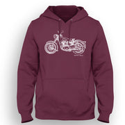 JL Illustration For A BSA Golden Flash Motorbike Fan Hoodie