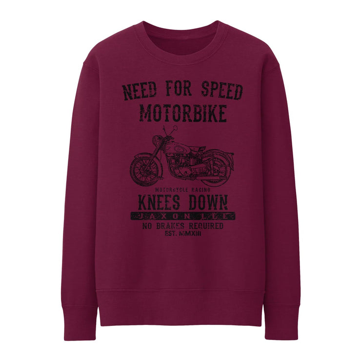 JL Speed Illustration for a BSA Golden Flash Motorbike fan Jumper