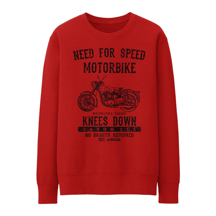 JL Speed Illustration for a BSA Golden Flash Motorbike fan Jumper