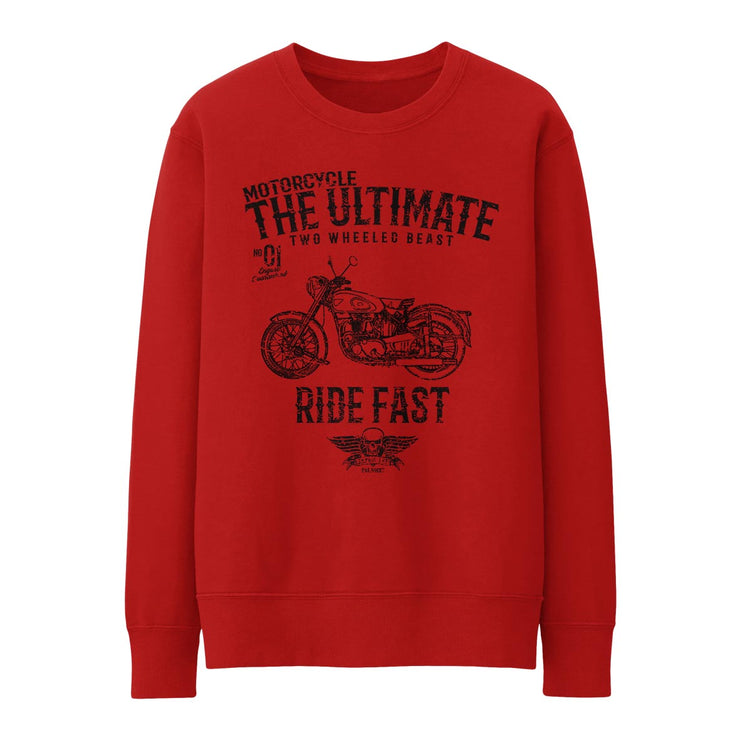 JL Ultimate Illustration for a BSA Golden Flash Motorbike fan Jumper