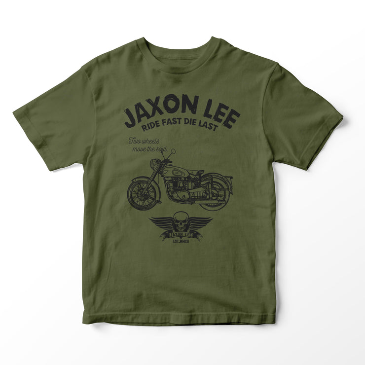 JL Ride Illustration for a BSA Golden Flash Motorbike fan T-shirt