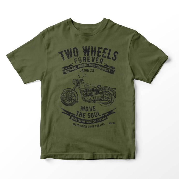 JL Soul Illustration for a BSA Golden Flash Motorbike fan T-shirt