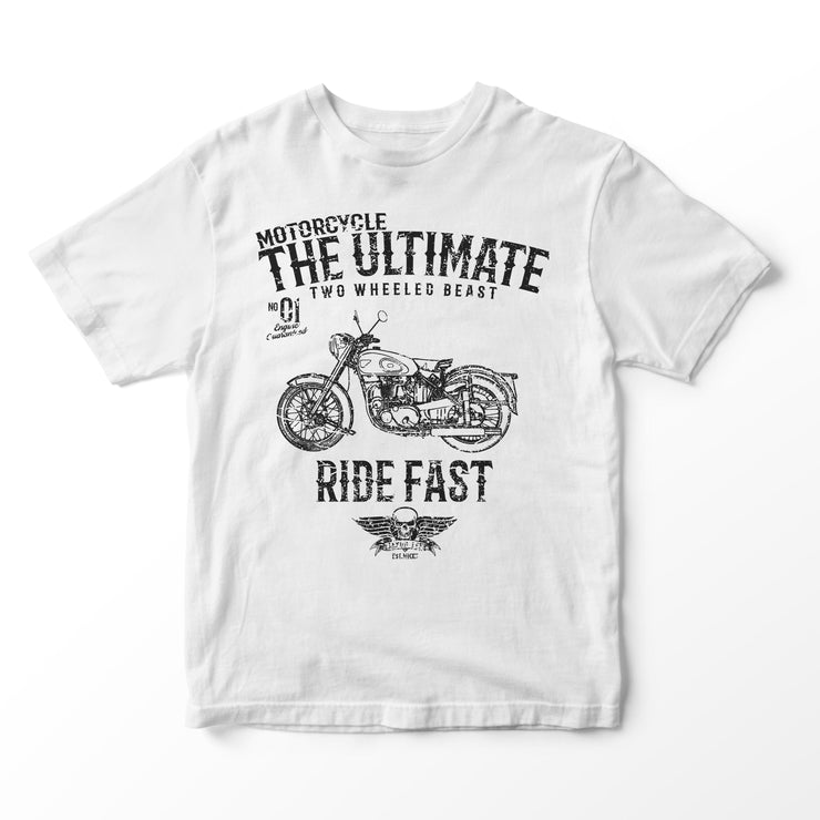 JL Ultimate Illustration for a BSA Golden Flash Motorbike fan T-shirt