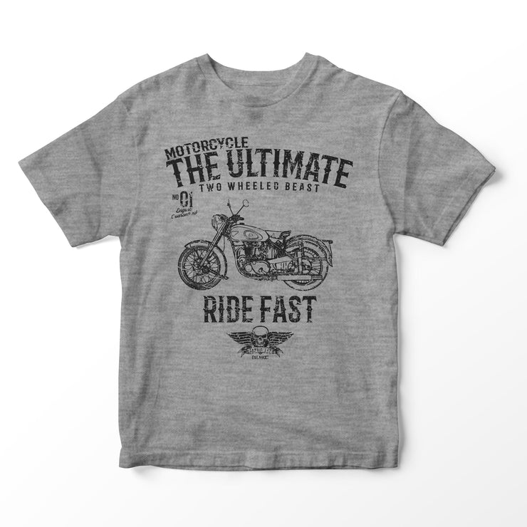 JL Ultimate Illustration for a BSA Golden Flash Motorbike fan T-shirt