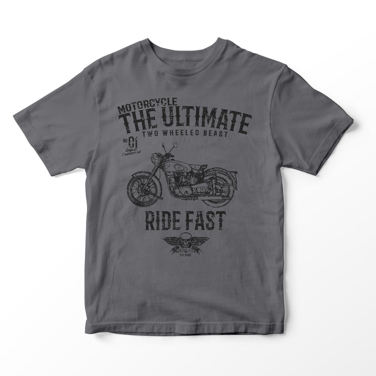 JL Ultimate Illustration for a BSA Golden Flash Motorbike fan T-shirt
