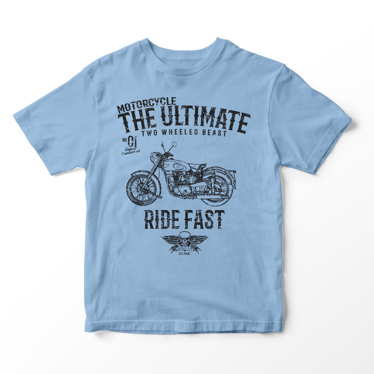 JL Ultimate Illustration for a BSA Golden Flash Motorbike fan T-shirt